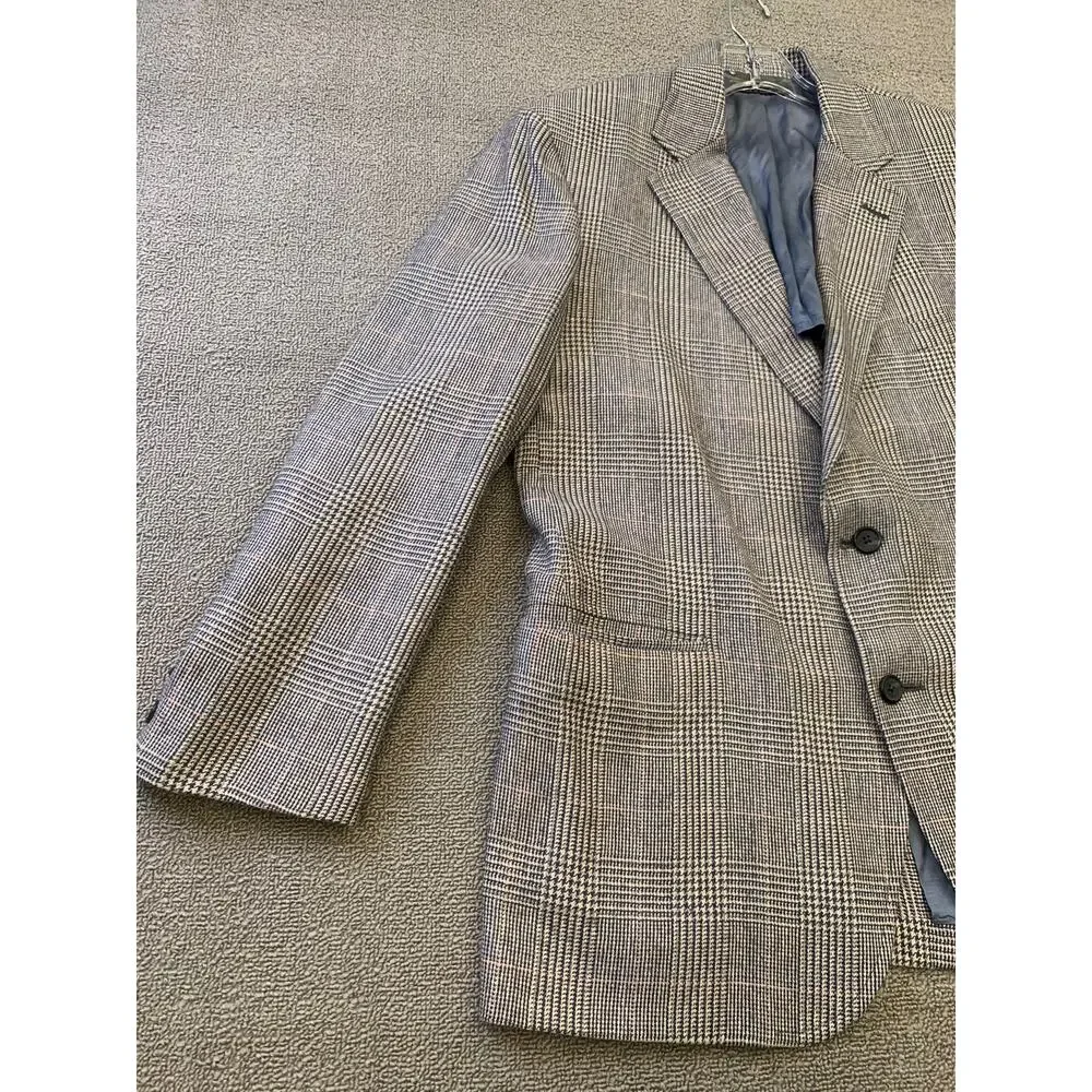 Vintage‎ Brooks Brothers 346 Men's 42R Beige Plaid Wool Sport Coat Blazer